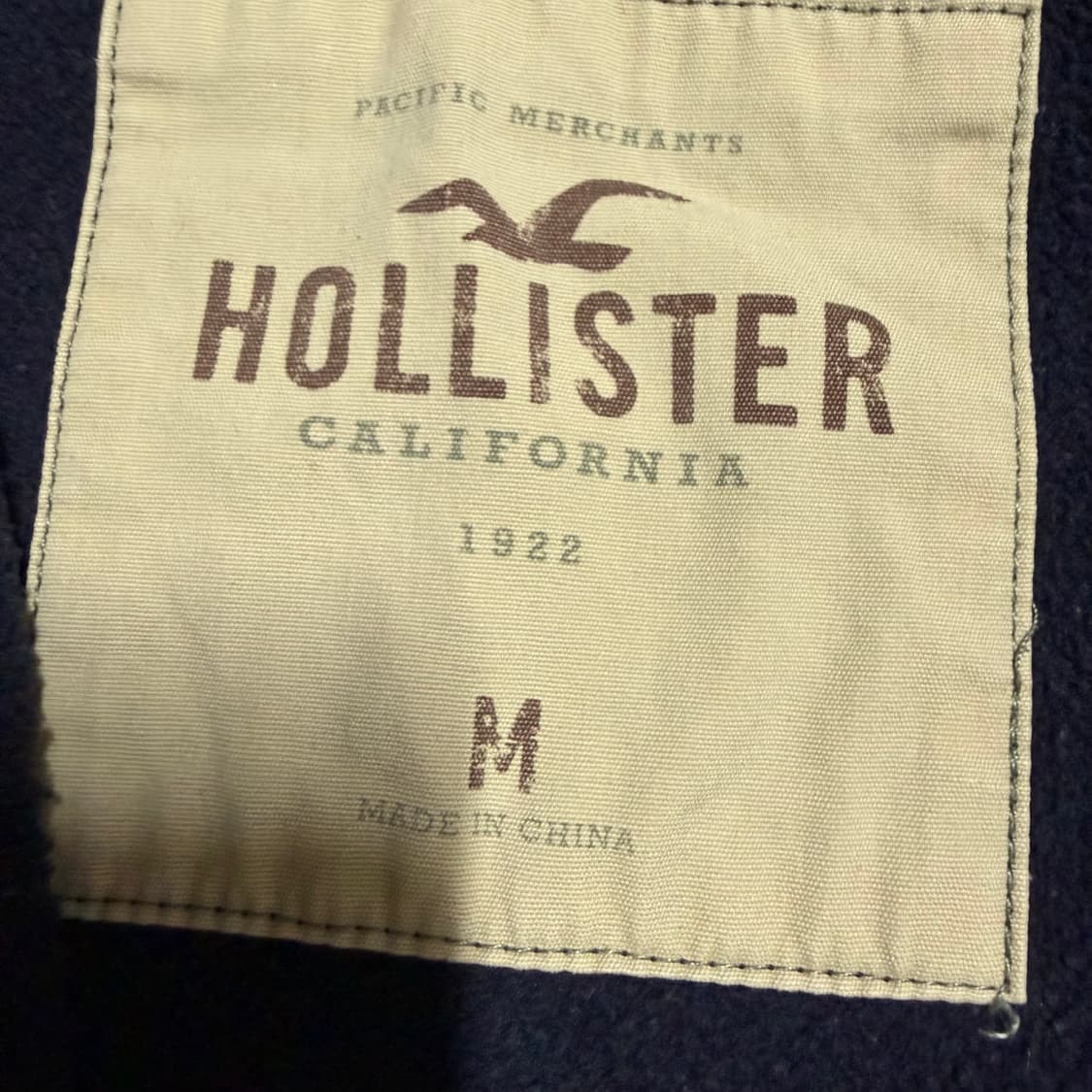 홀리스터 네이비 후드집업 m 상품이미지3