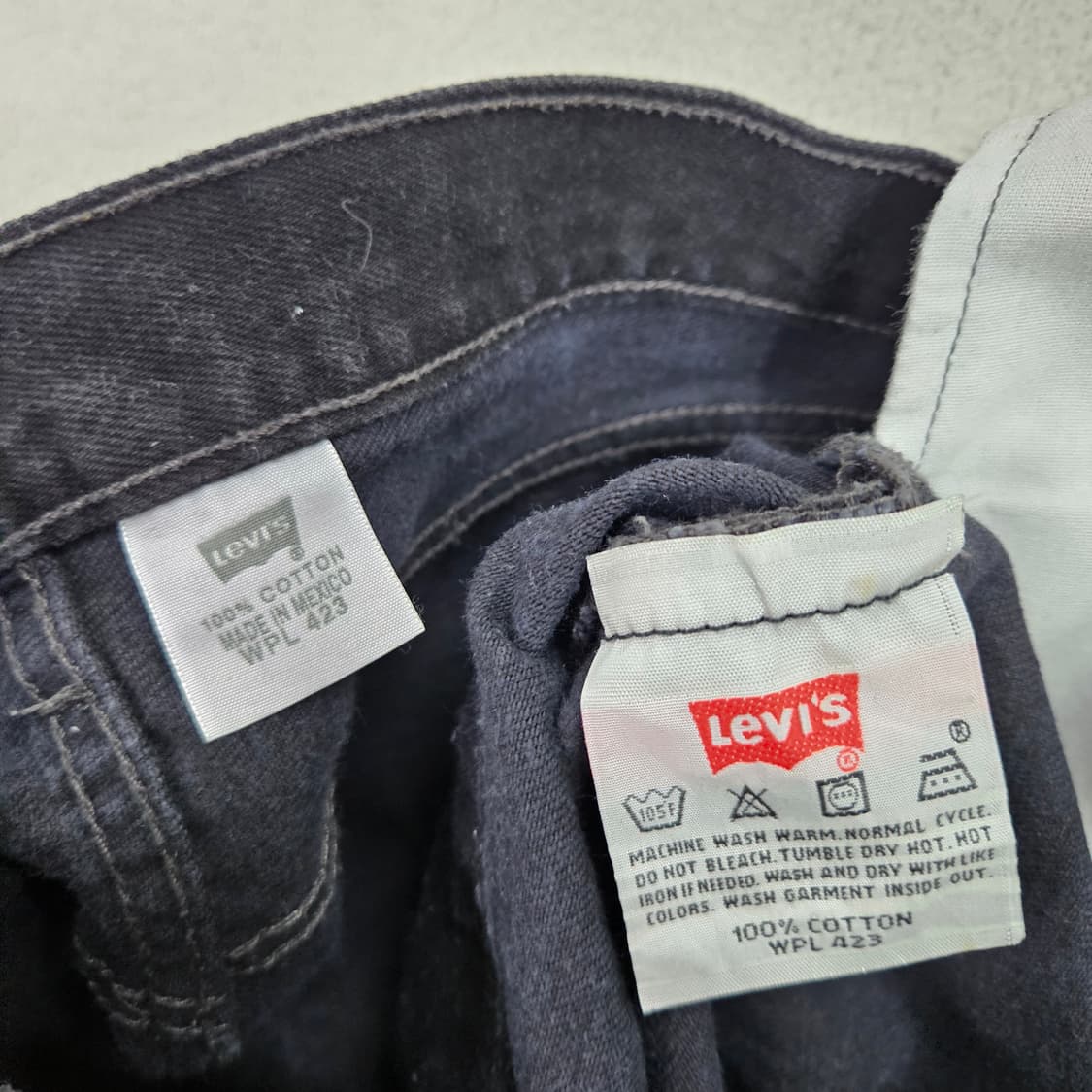 00s 리바이스 501 흑청 데님 32 30 Made in Mexico  상품이미지6