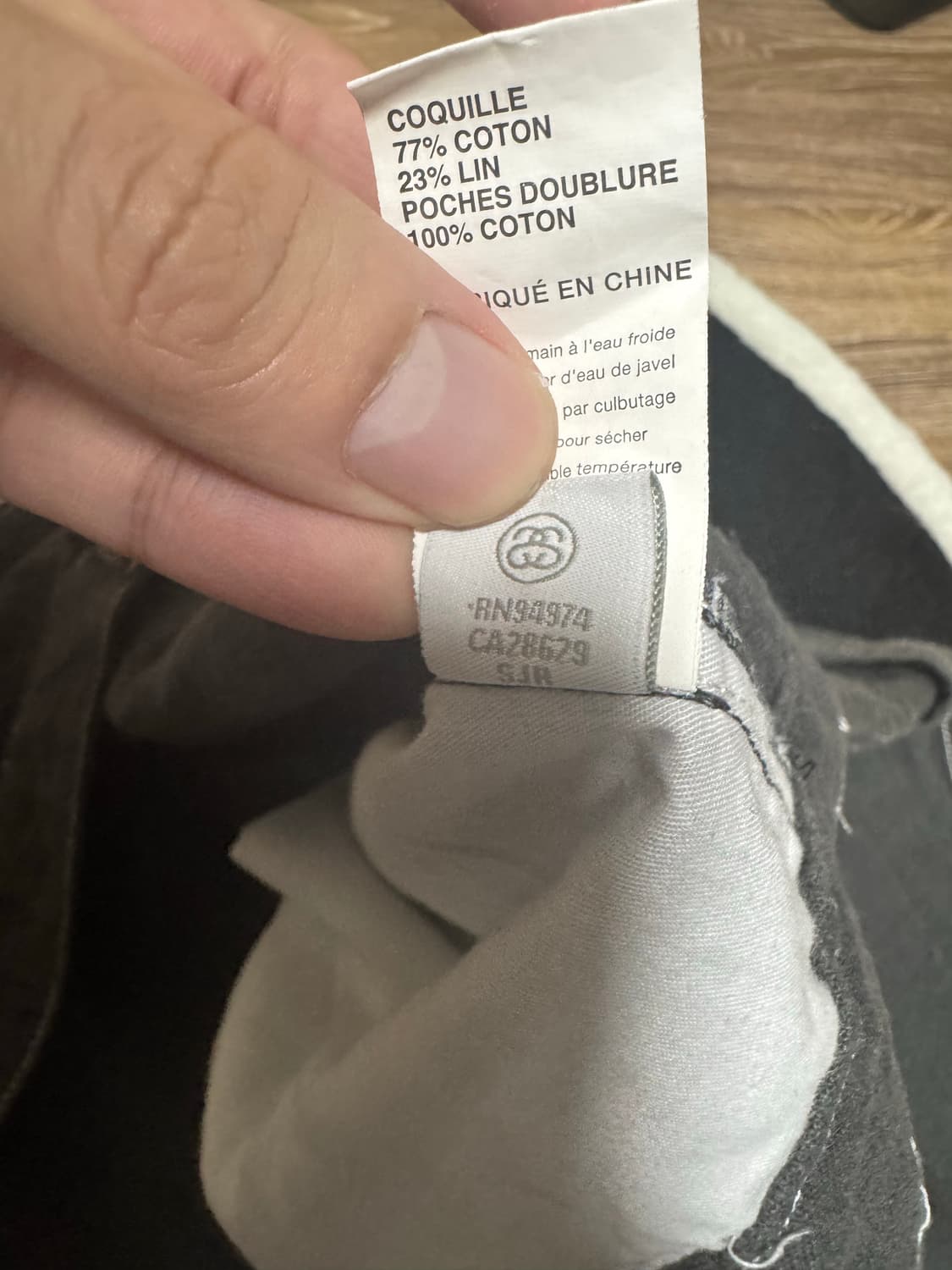 스투시 솔리드 린넨 워크 팬츠 34 상품이미지7