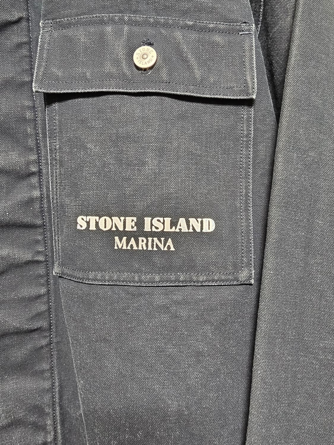 스톤아일랜드 마리나 플레이티드 컨시스턴트 코튼 캔버스 오버셔츠(새 상품) 상품이미지2