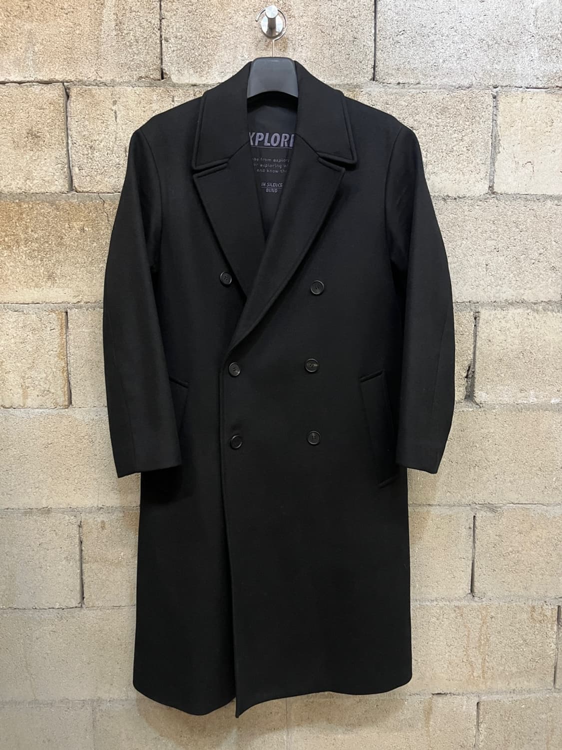 인사일런스 더블 브레스티드 코트 상품이미지1