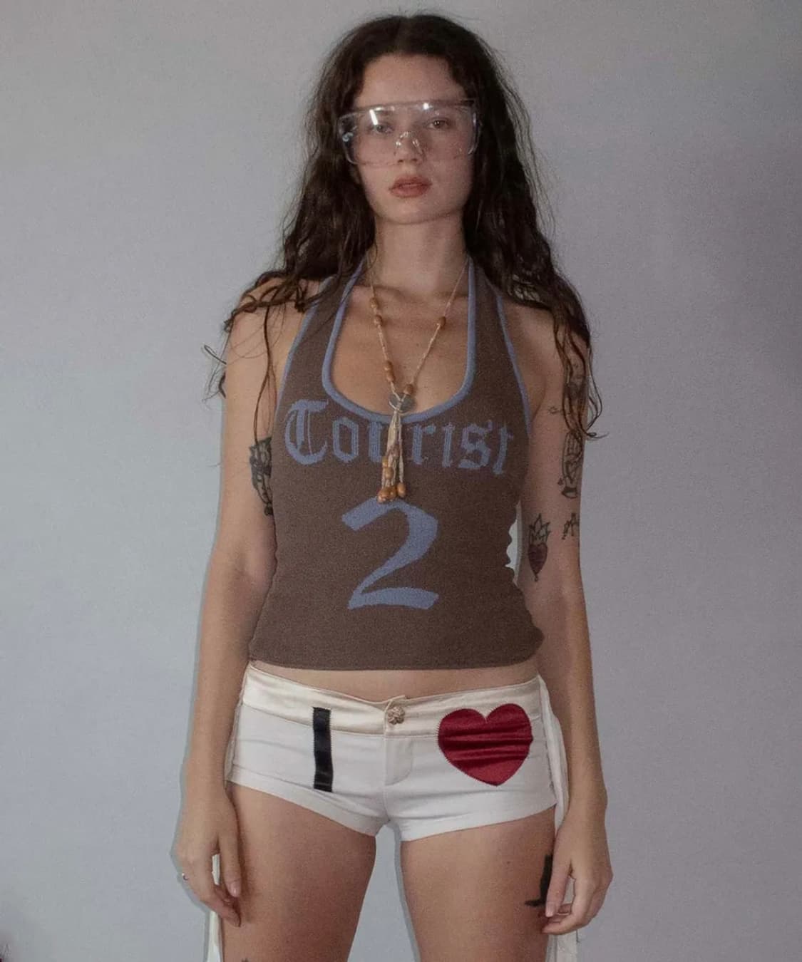 스컬프터 투어리스트 니트 홀터넥 탑 상품이미지1