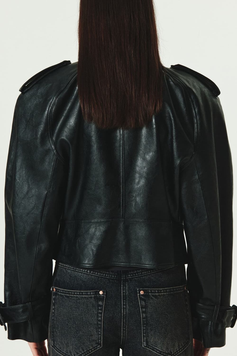 마뗑킴 가죽자켓 라글란 크롭 레더자켓 레더점퍼 킴마틴 MATIN KIM 상품이미지7