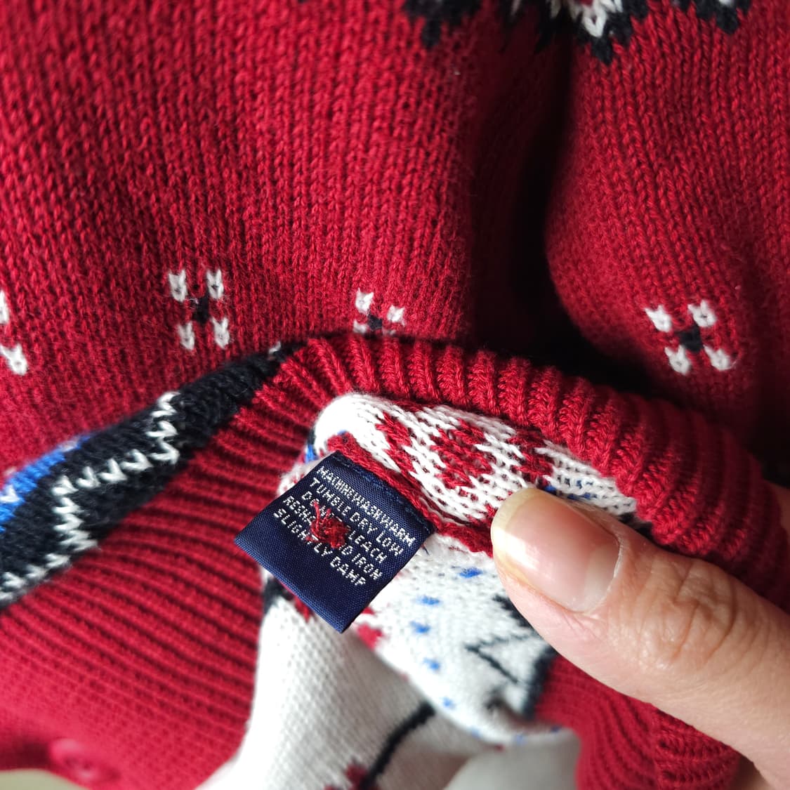 폴로 니트집업 남자95사이즈  상품이미지5