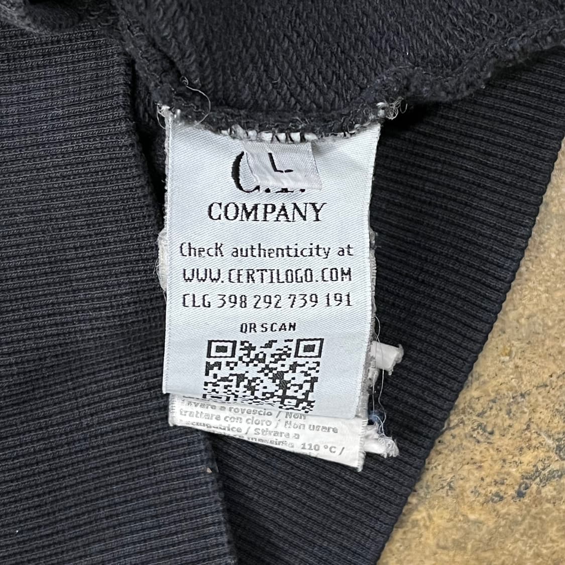 [정품/L] CP컴퍼니 블랙 맨투맨 티셔츠 b15 상품이미지6