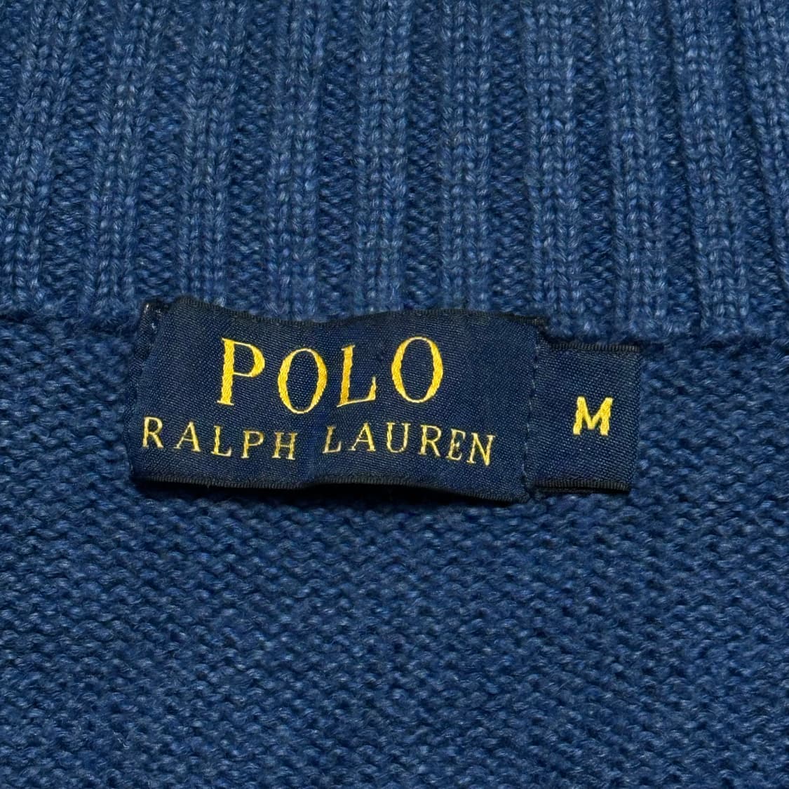 M 폴로랄프로렌 반집업 블루 코튼 니트 상품이미지4