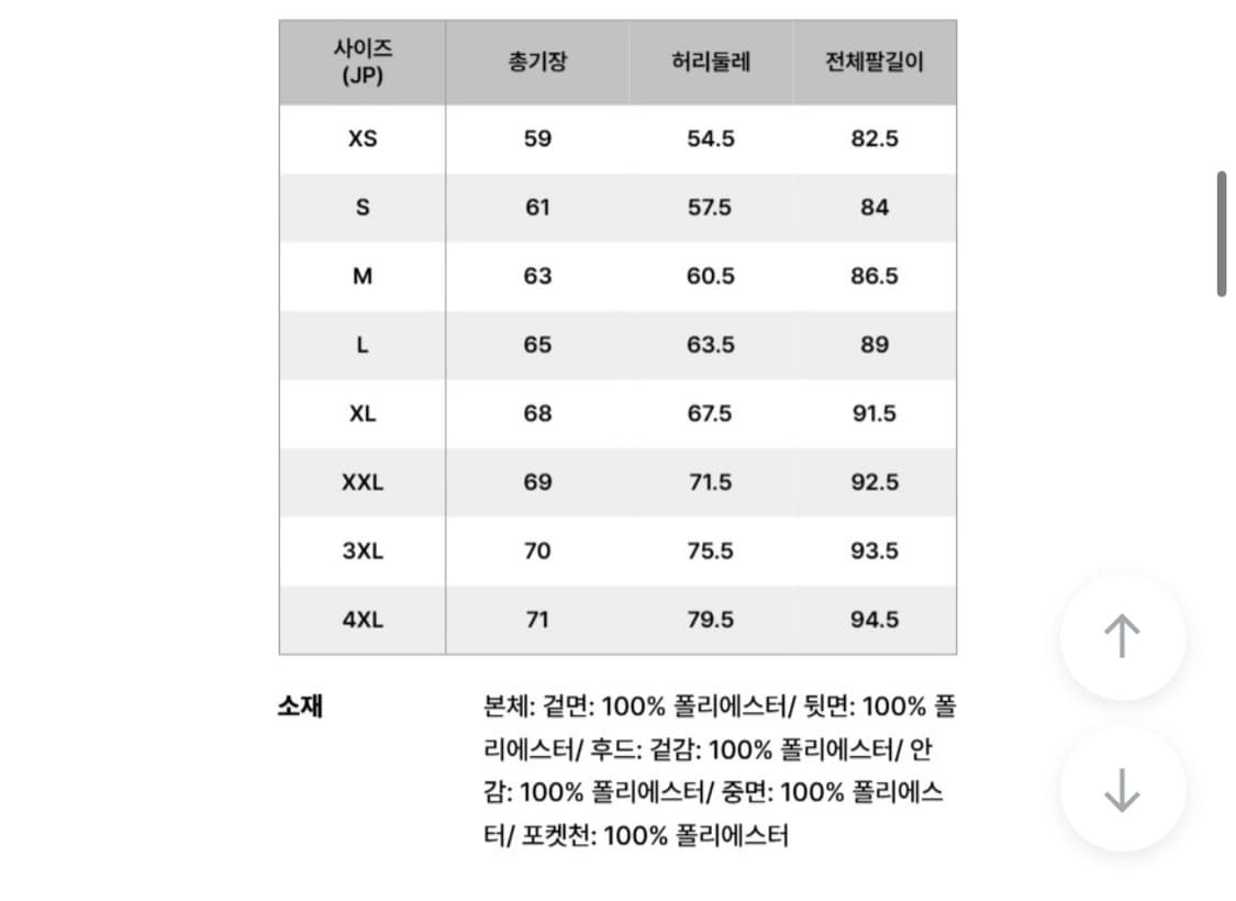 유니클로 파카 패딩 점퍼 경량패딩 남녀공용 토모토모 유인 상품이미지3