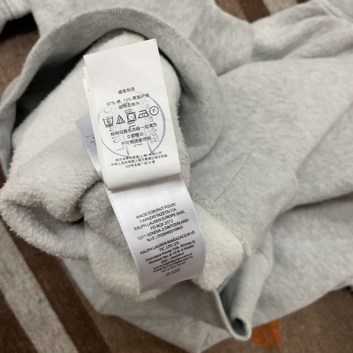 [95] 폴로 기모 자수 후드티 상품이미지5