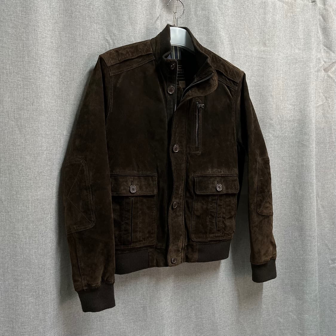 [S/95] H.E. BY MANGO 망고 리얼돈피가죽 스웨이드 자켓 상품이미지2