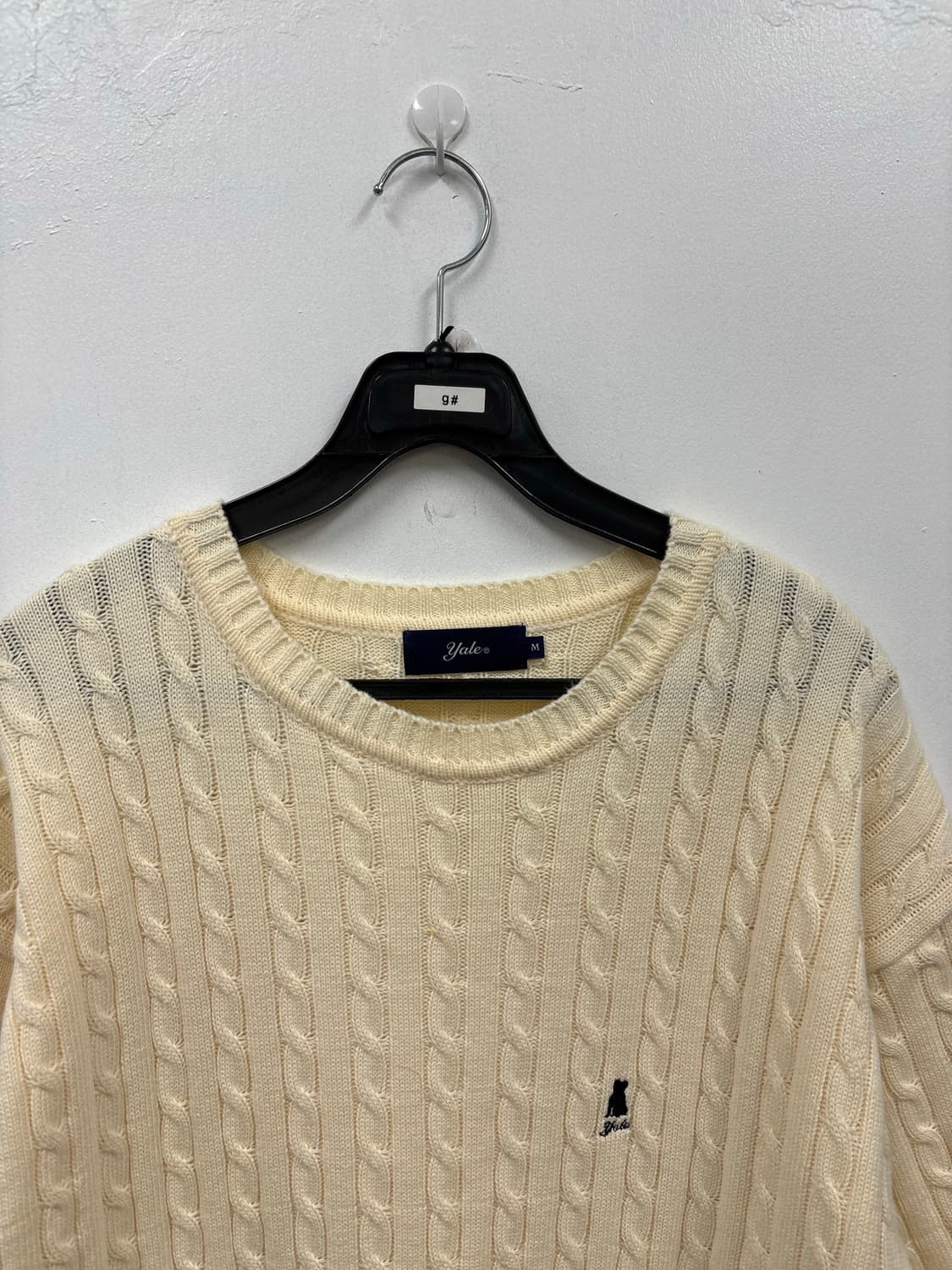 예일 반팔 꽈배기 니트 상품이미지2