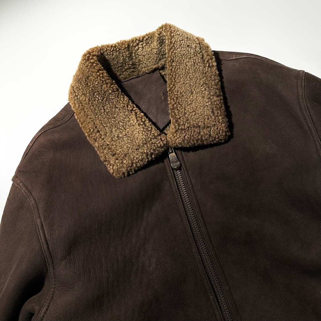 램스킨 시어링 싱글 무스탕 자켓 상품이미지3