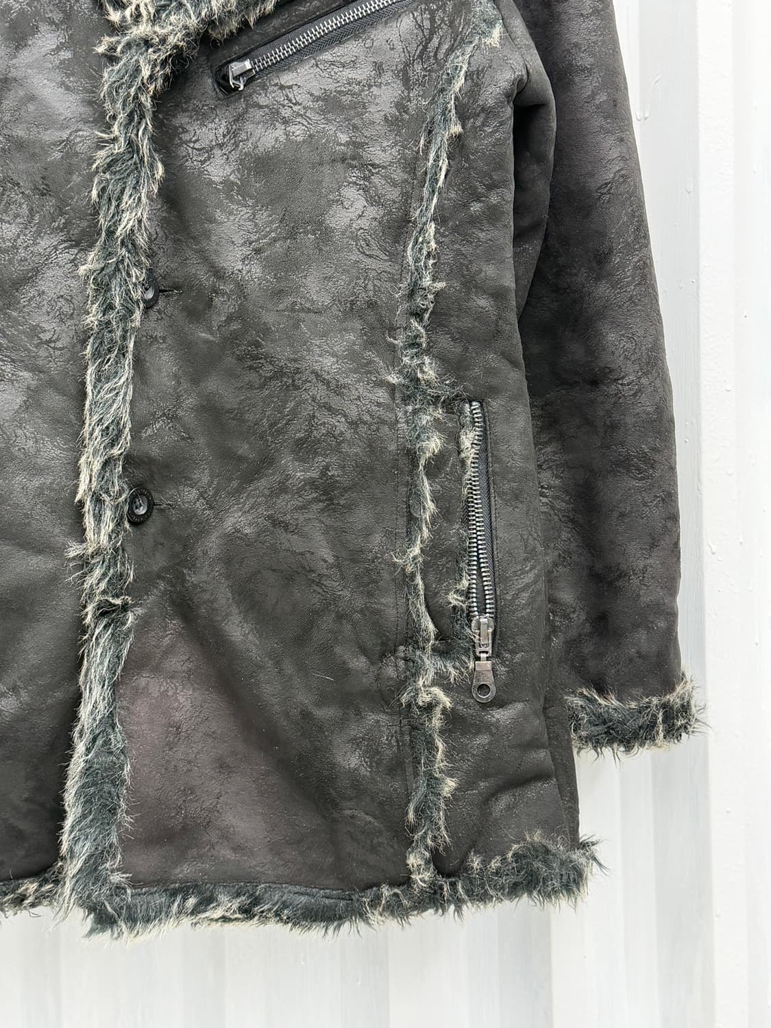 Fur trimming half coat 상품이미지8