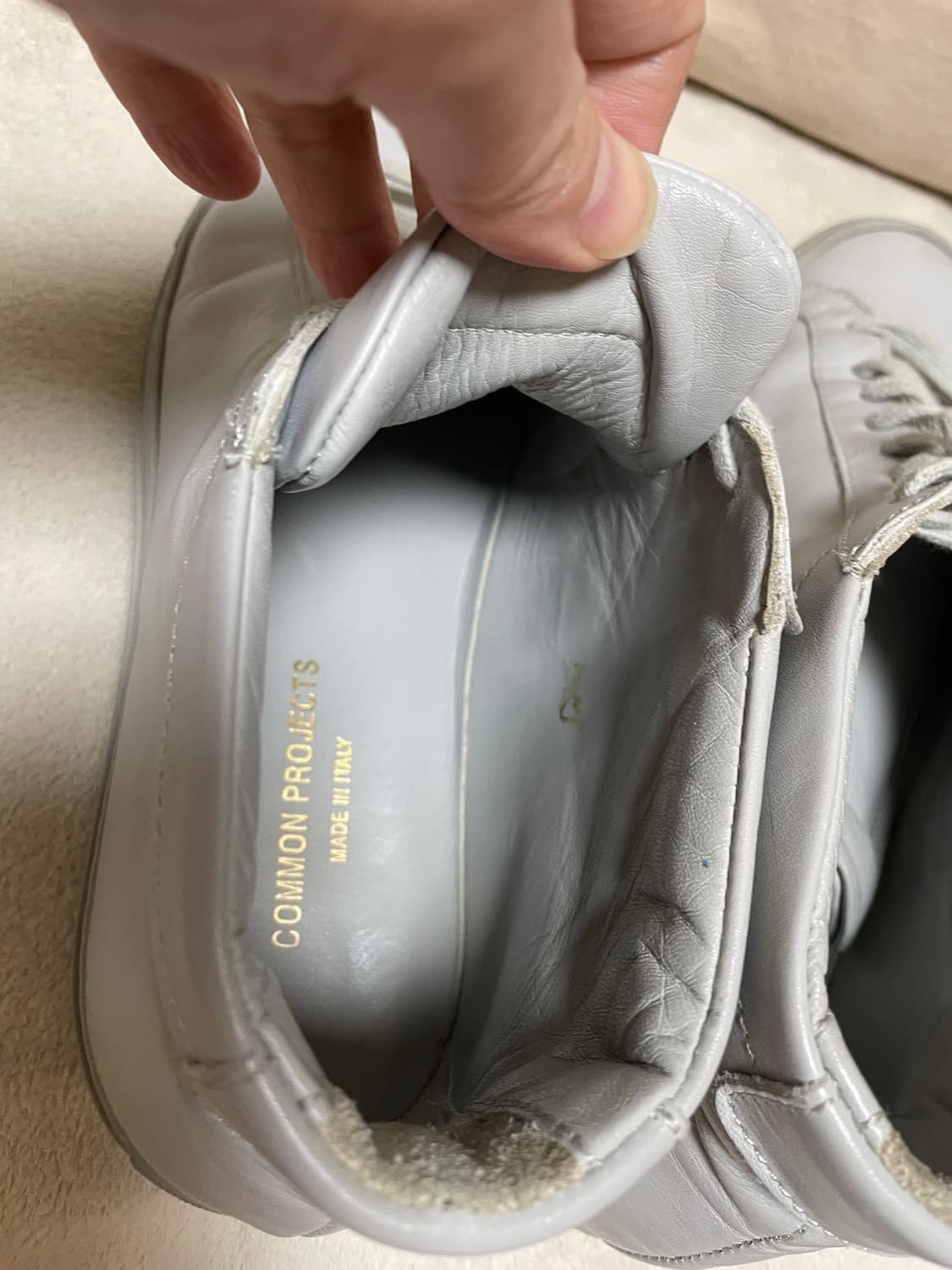 Common project 커먼프러젝트 라이트그레이 하이탑40 상품이미지7