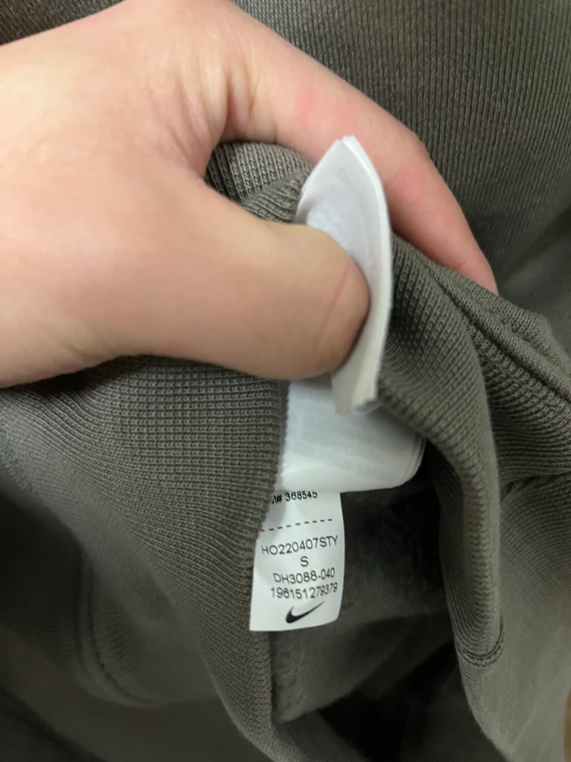 [s] 나이키 acg 써마핏 플리스 후드티 올리브 그레이 상품이미지5