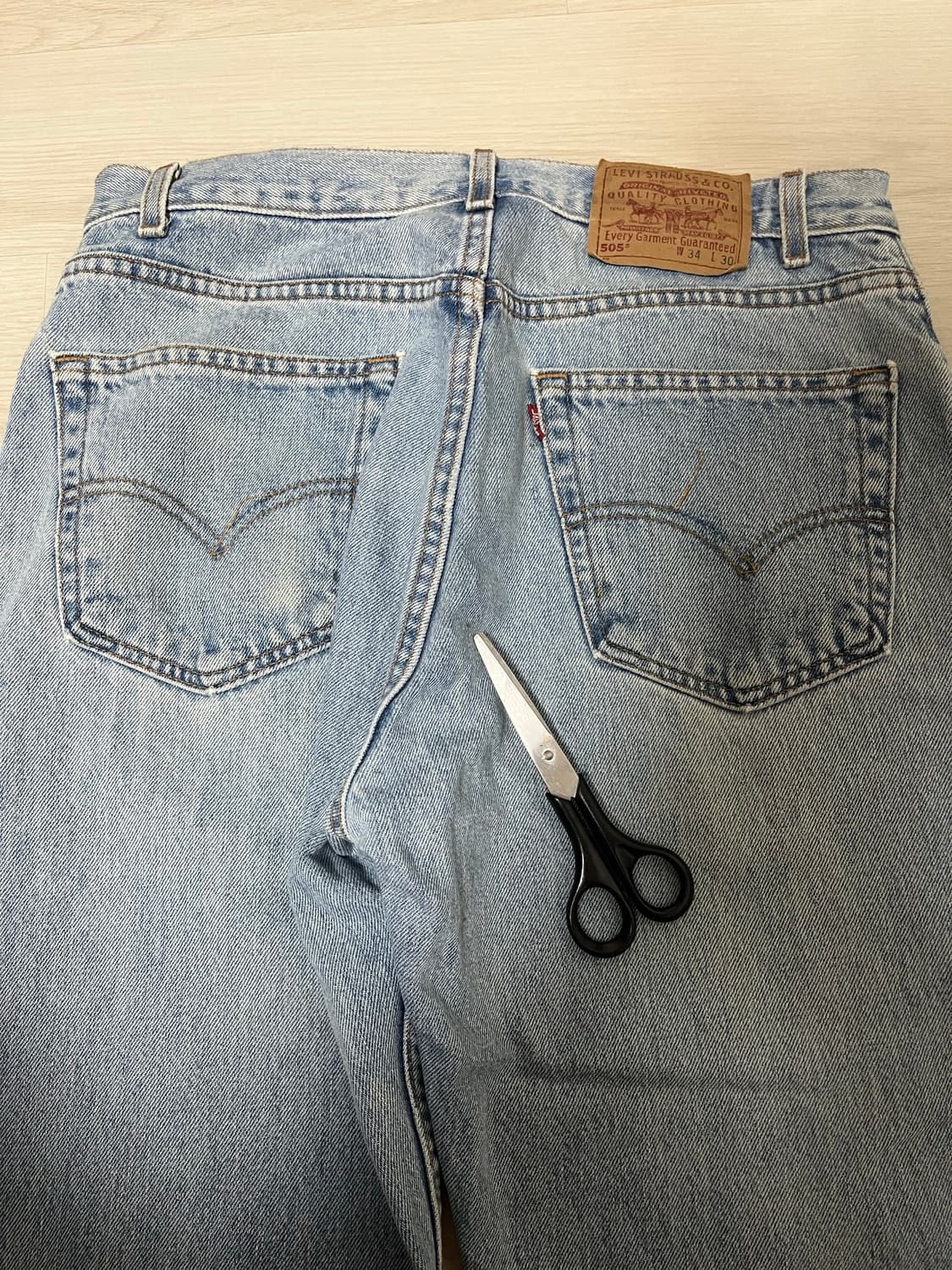 90s 리바이스 505 연청 made in usa 상품이미지4