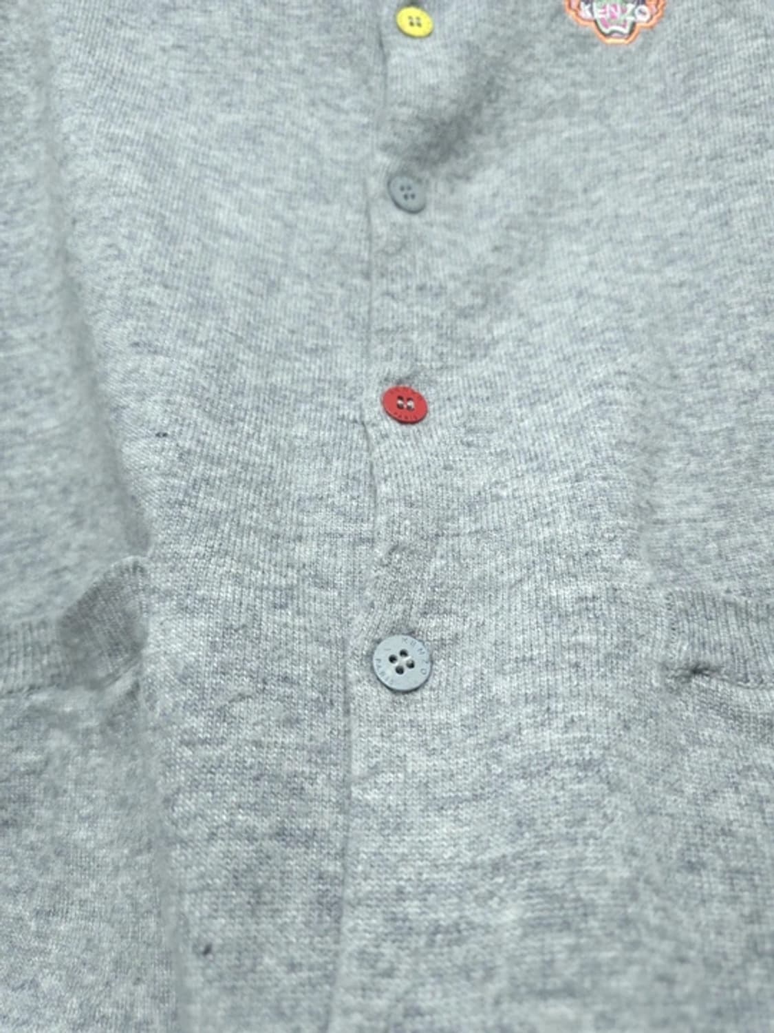 KENZO 겐조 여성 자수패치 그레이 울 가디건 상품이미지5