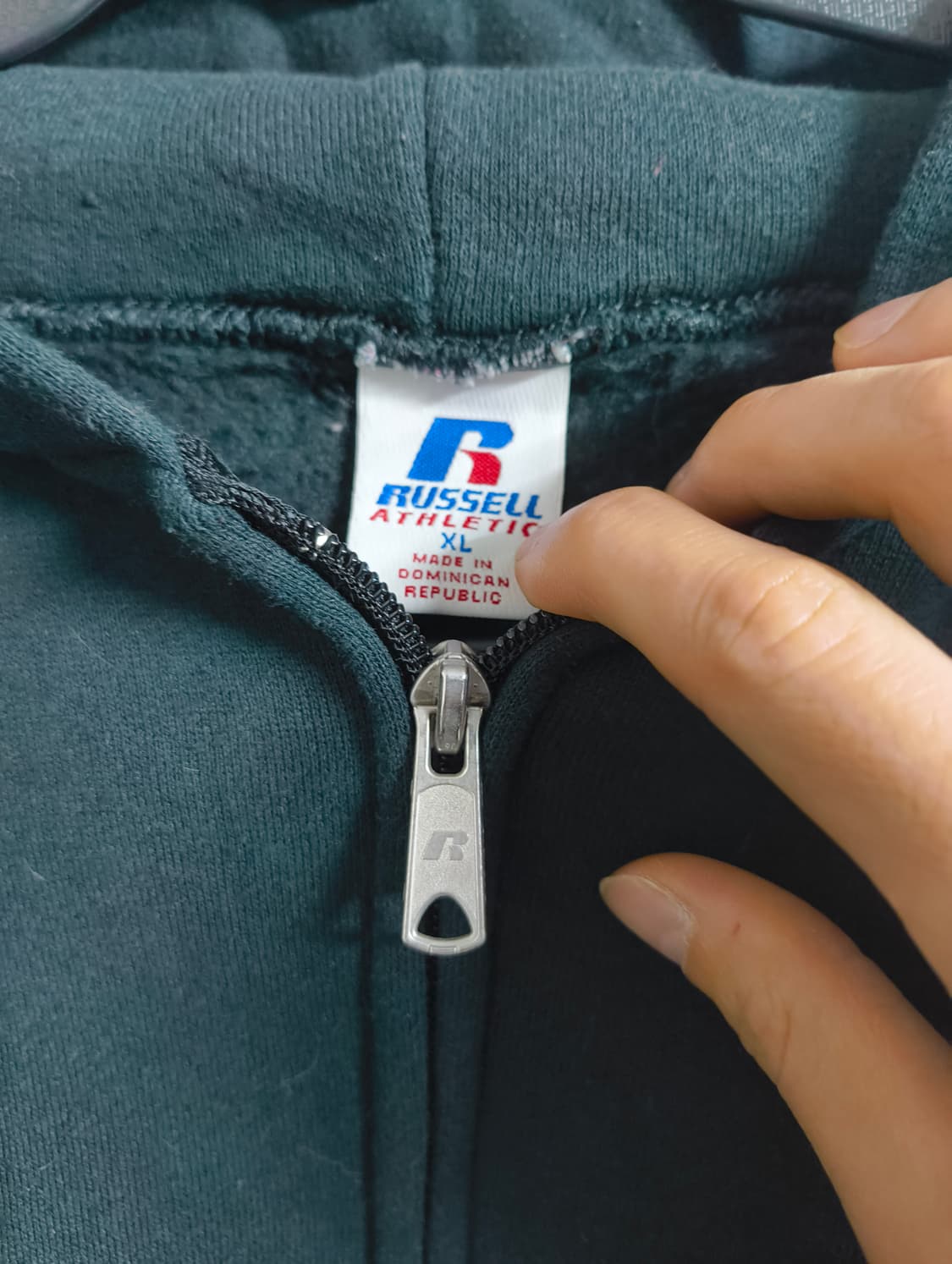 러셀 90s 블랙 후드집업 도메니카 공화국 XL 상품이미지2