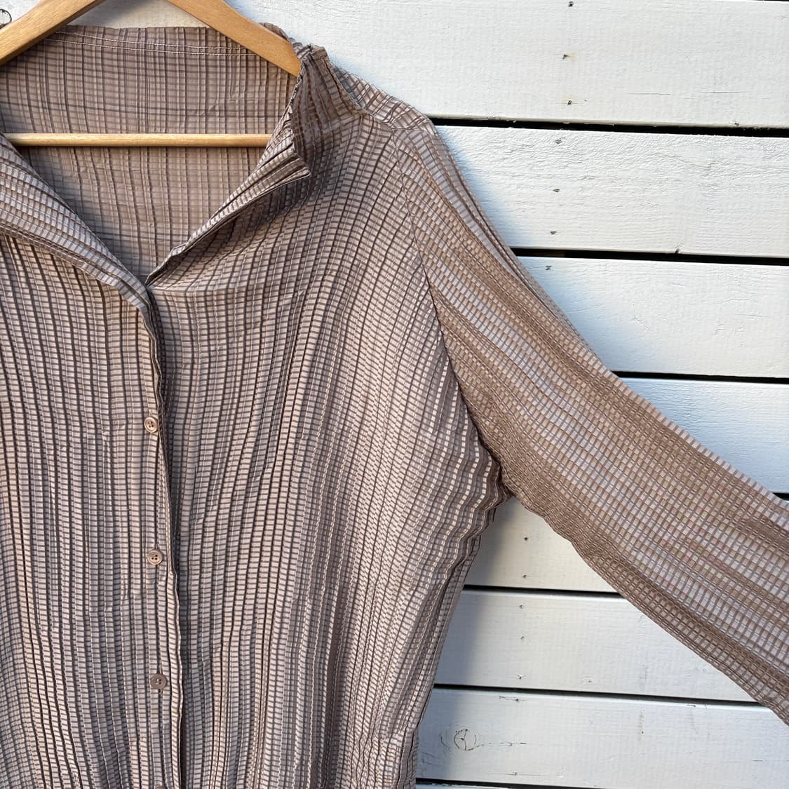 Issey Miyake 이세이미야케 플리츠 셔츠 블라우스 상품이미지5