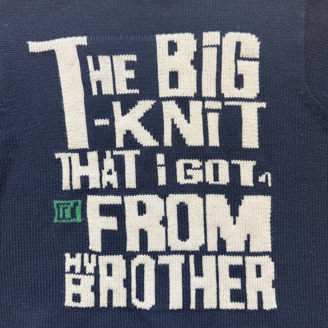 (M) 테켓 니트 네이비 teket big knit navy 상품이미지2