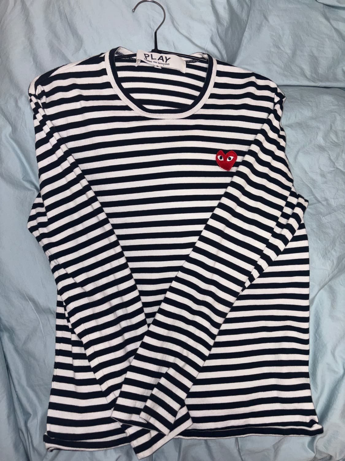 정품) 꼼데가르송 스트라이프 롱슬리브 상품이미지1