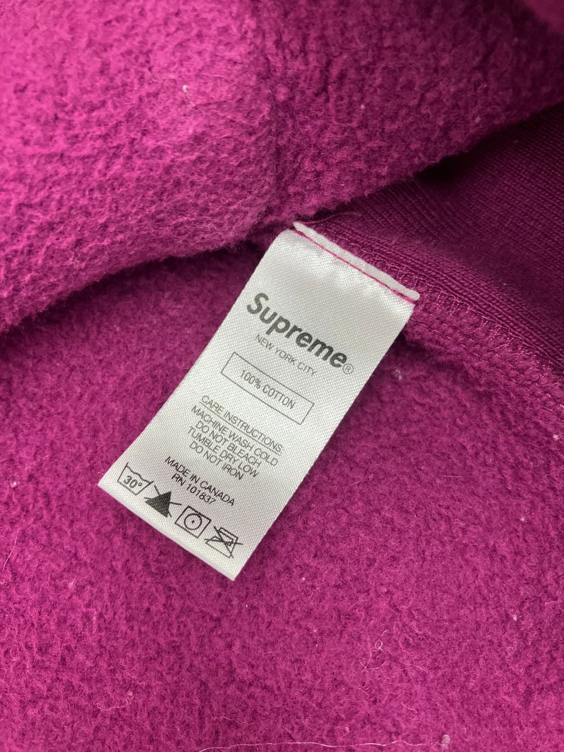 Supreme 슈프림 후드티 퍼플 상품이미지4