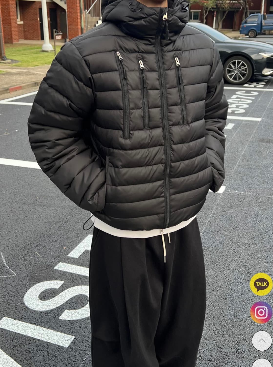 택티컬 멀티포켓 경량패딩 남성 상품이미지3