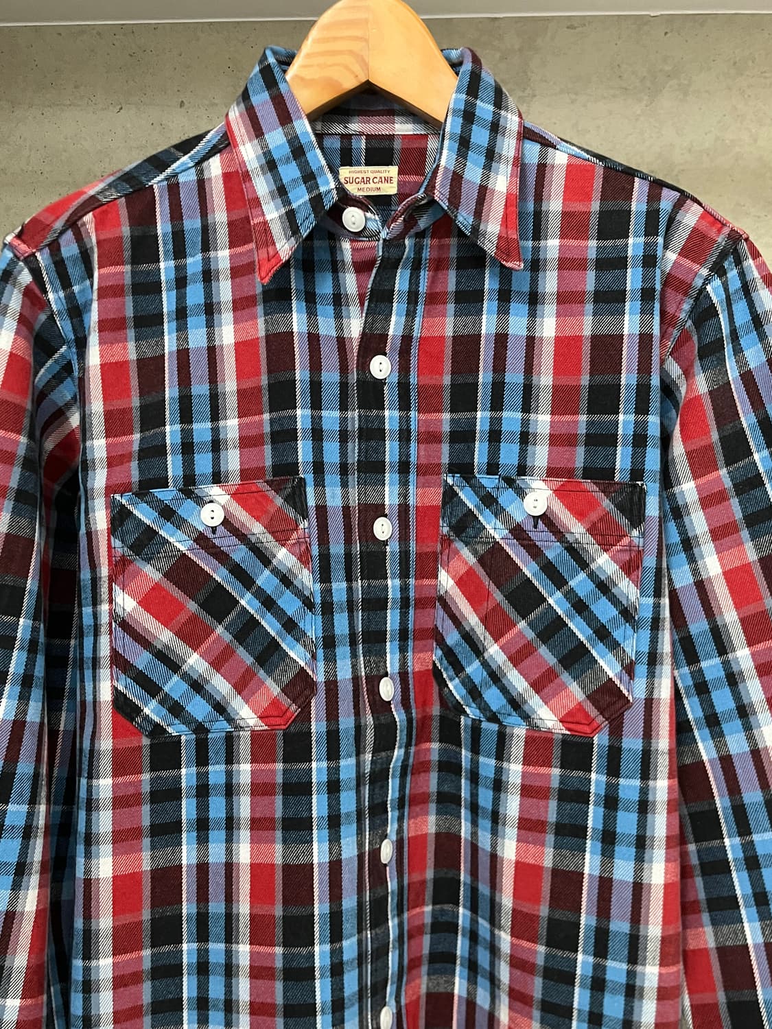 Sugar Cane Twill Check Flannel Shirt 상품이미지2