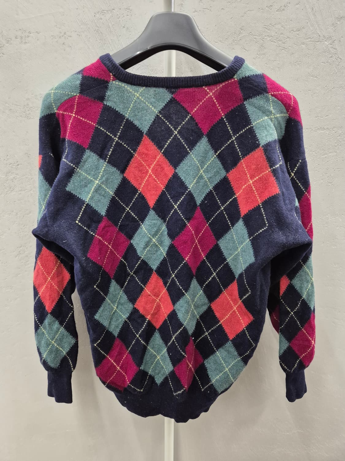 버버리 아가일 니트 42사이즈 100% 램스울 상품이미지3