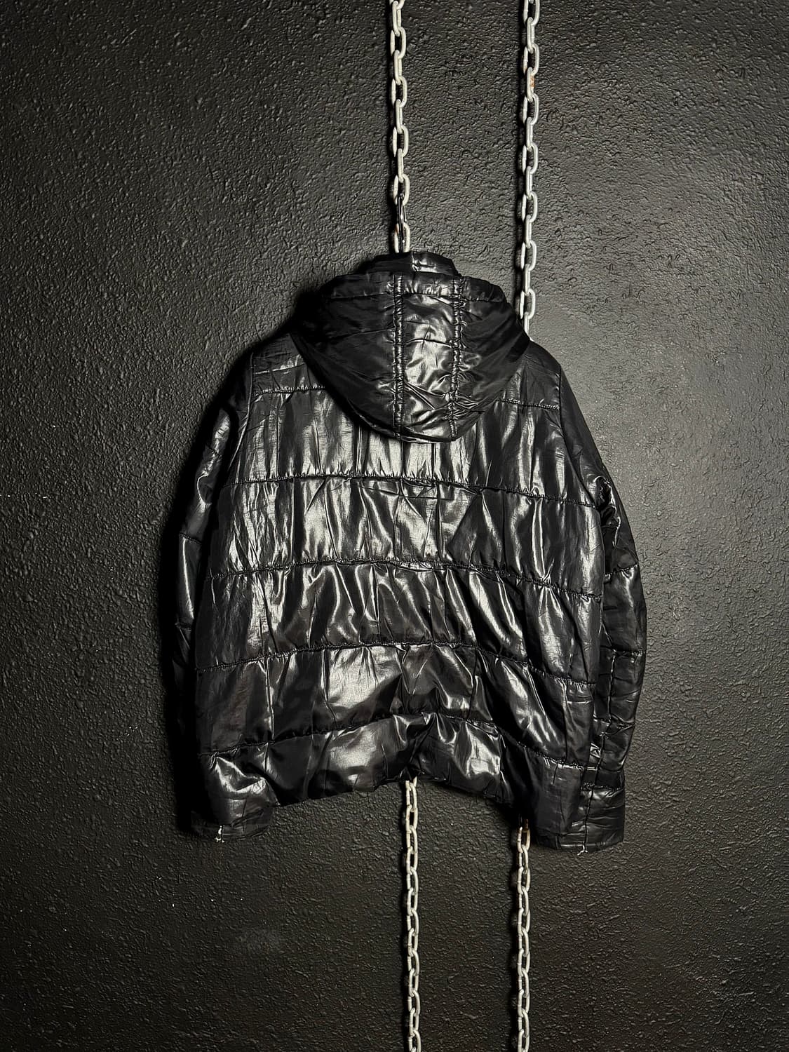 Black Quilted Hooded Jacket  상품이미지6