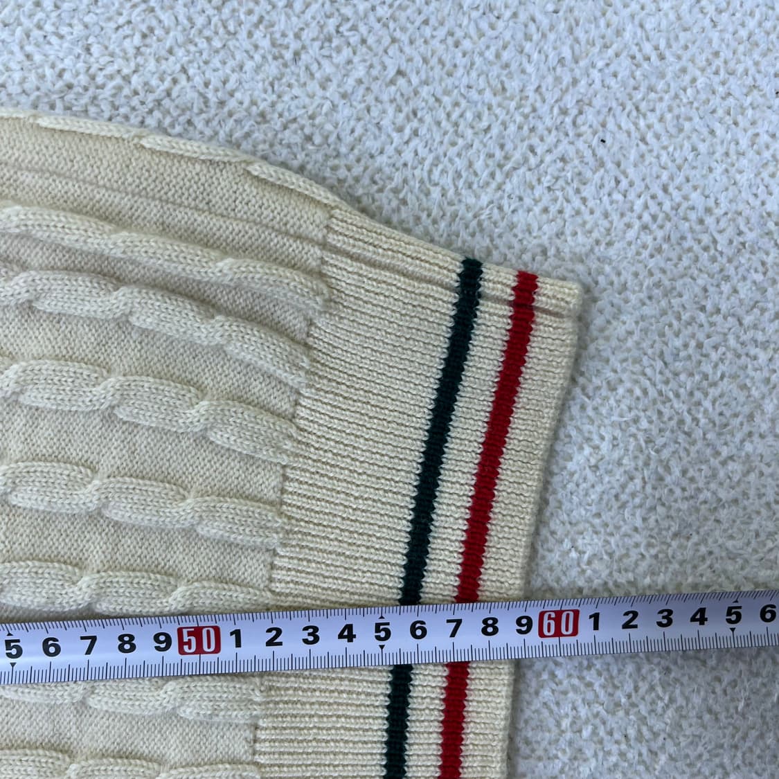 실측확인 구찌 빈티지 울 니트 조끼 0324M 상품이미지5