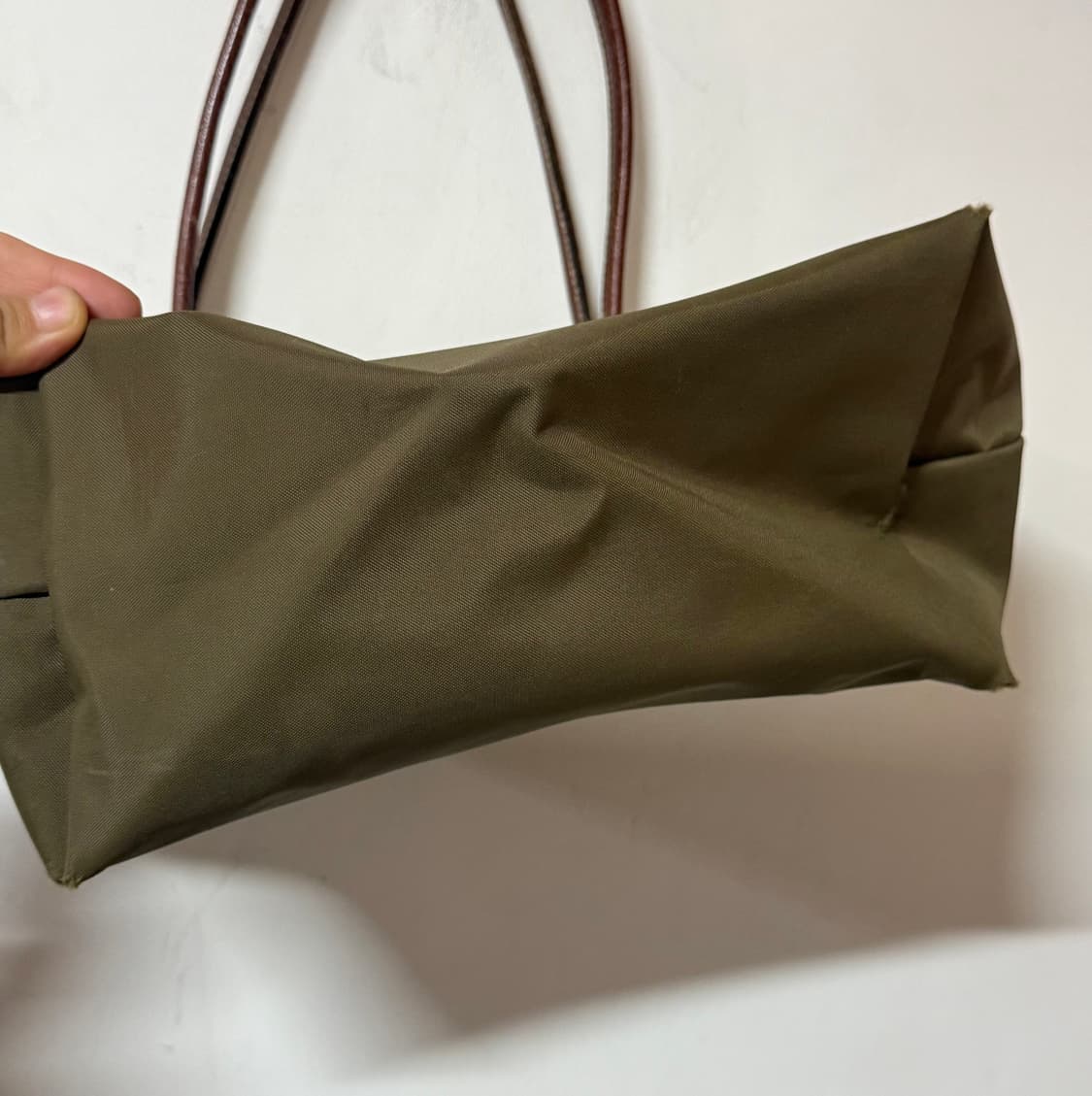 💚롱샴 올리브 카키브라운 숄더백 M 상품이미지7