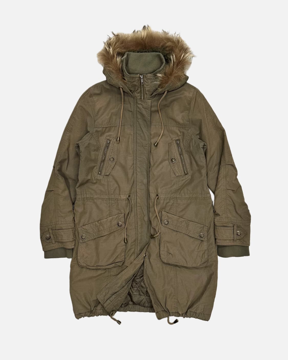 vintage khaki military field parka 상품이미지1