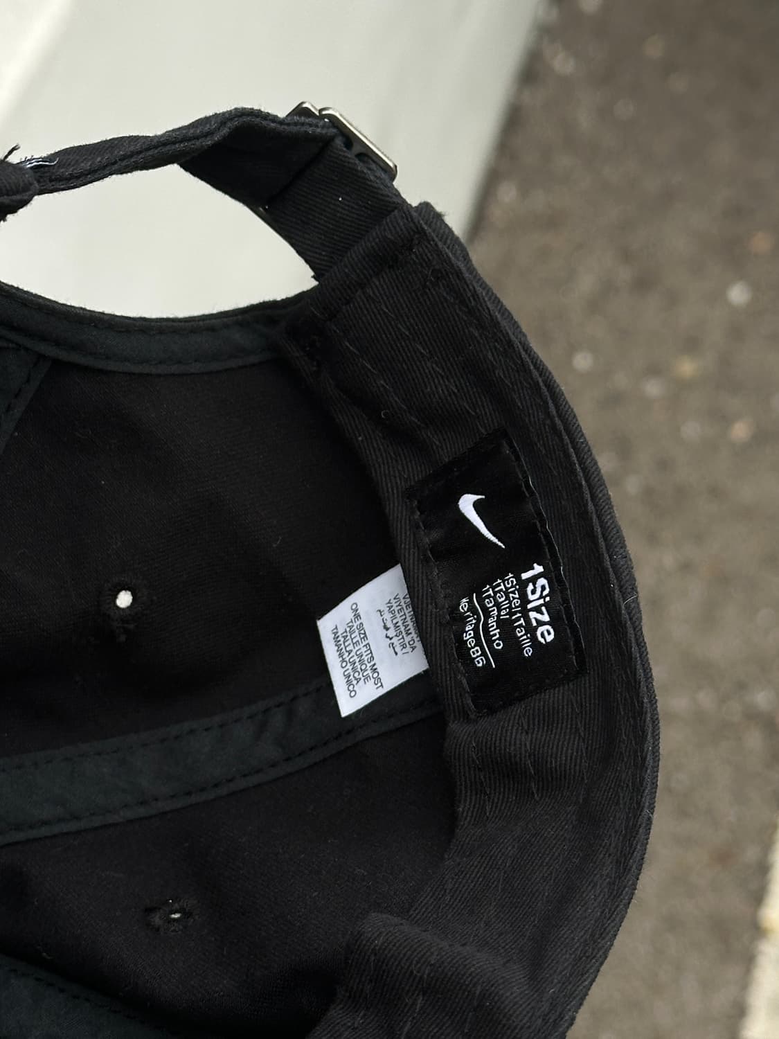 [F] 나이키 로고 블랙 볼캡 모자 상품이미지6