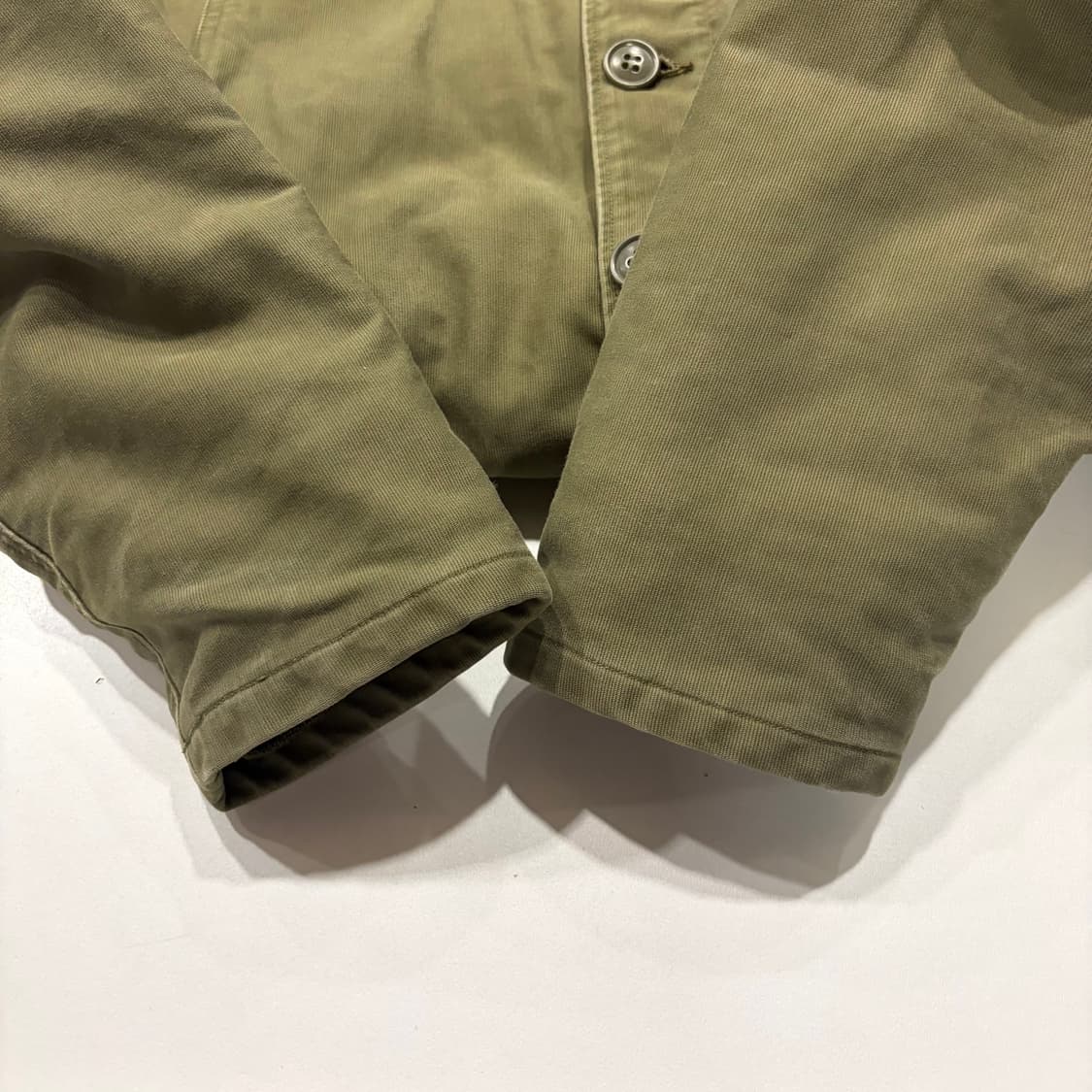 [L] U.S.N 밀리터리 카키색 퍼 카라 덱 자켓 D980 상품이미지6