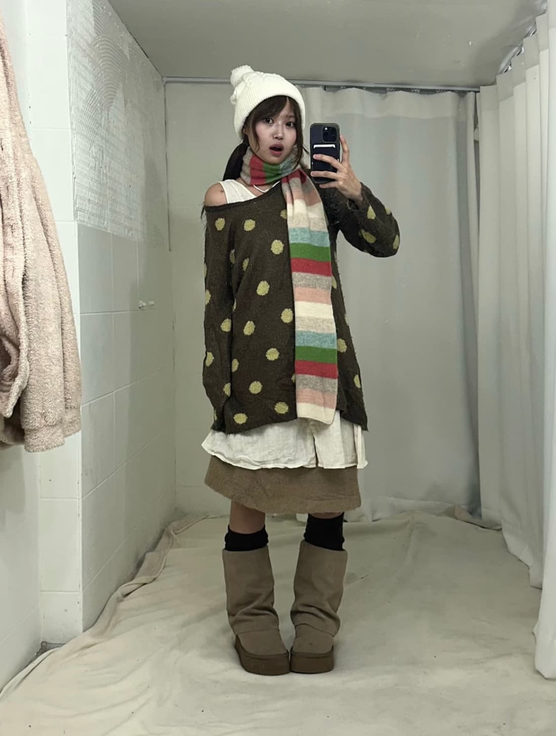 임수정 하구미 너드모리 도트 코디세트 스윙잉서울 상품이미지1