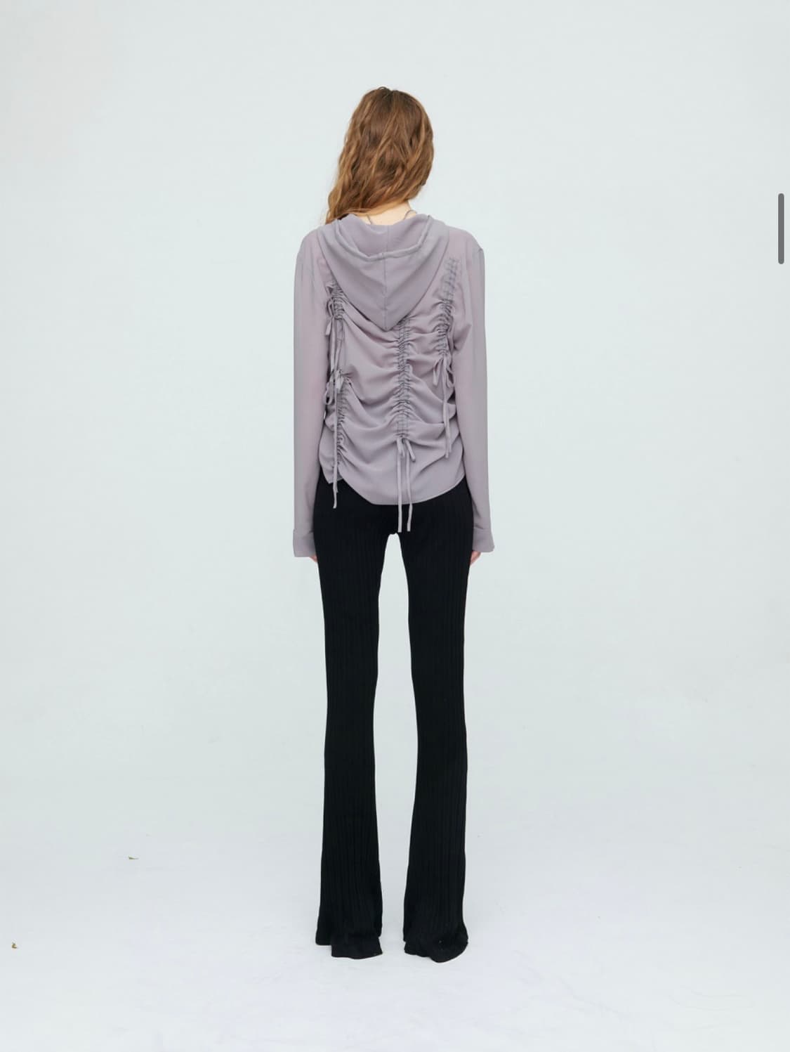 나체 셔링 쉬폰 후드집업 상품이미지9