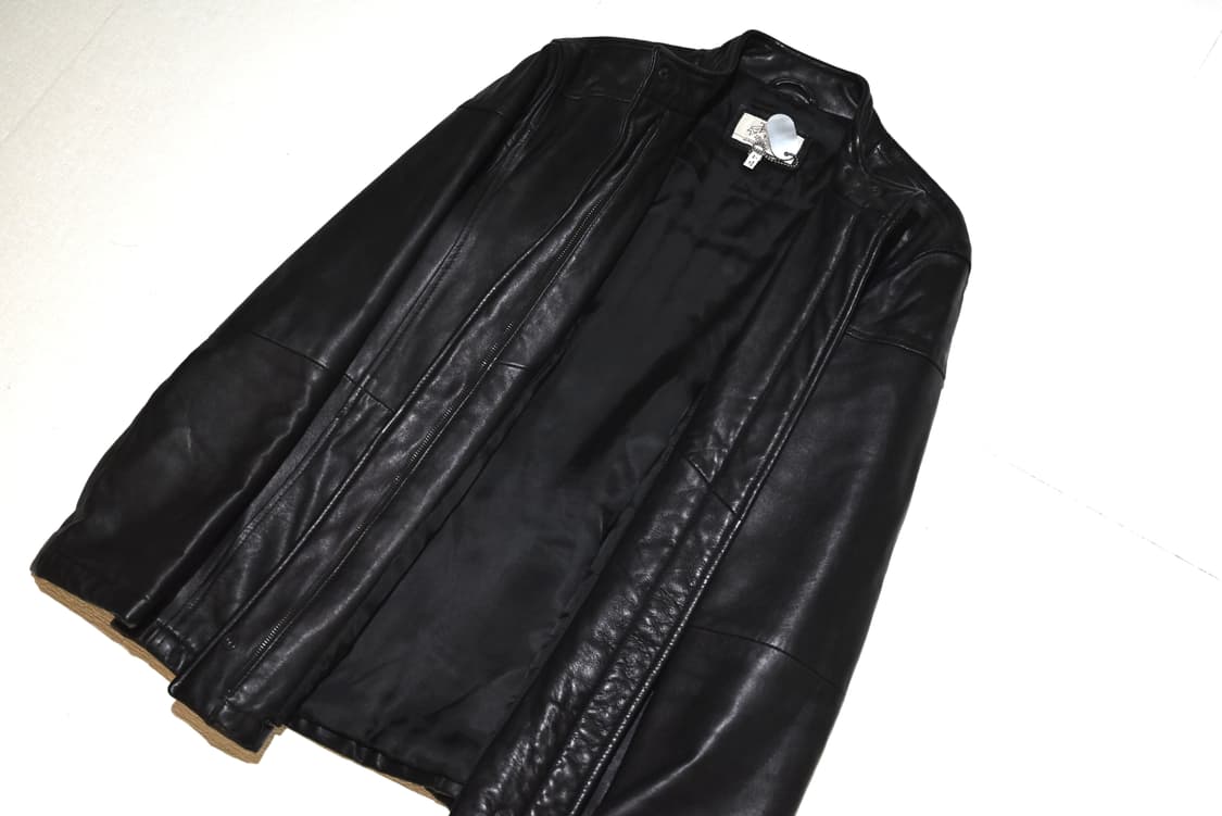 Armani jeans 90s leather padded coat 상품이미지2