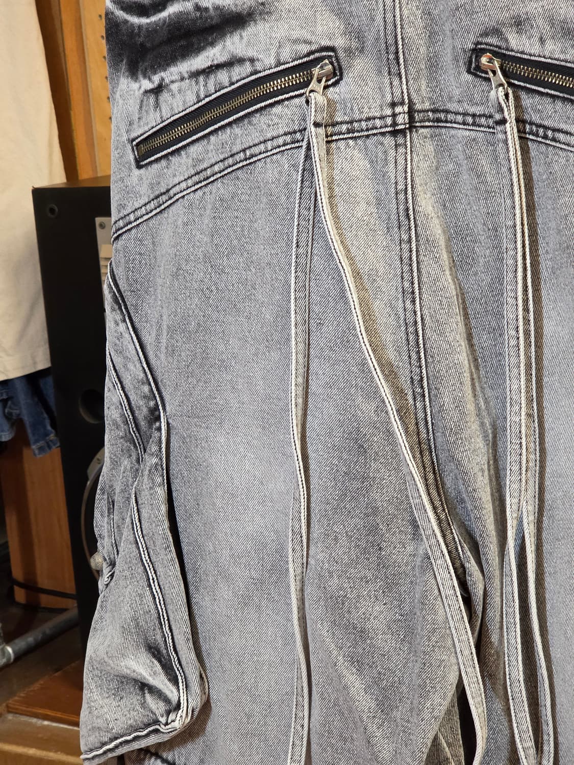 써저리 프로세스 그레이 카고 데님 팬츠 상품이미지8