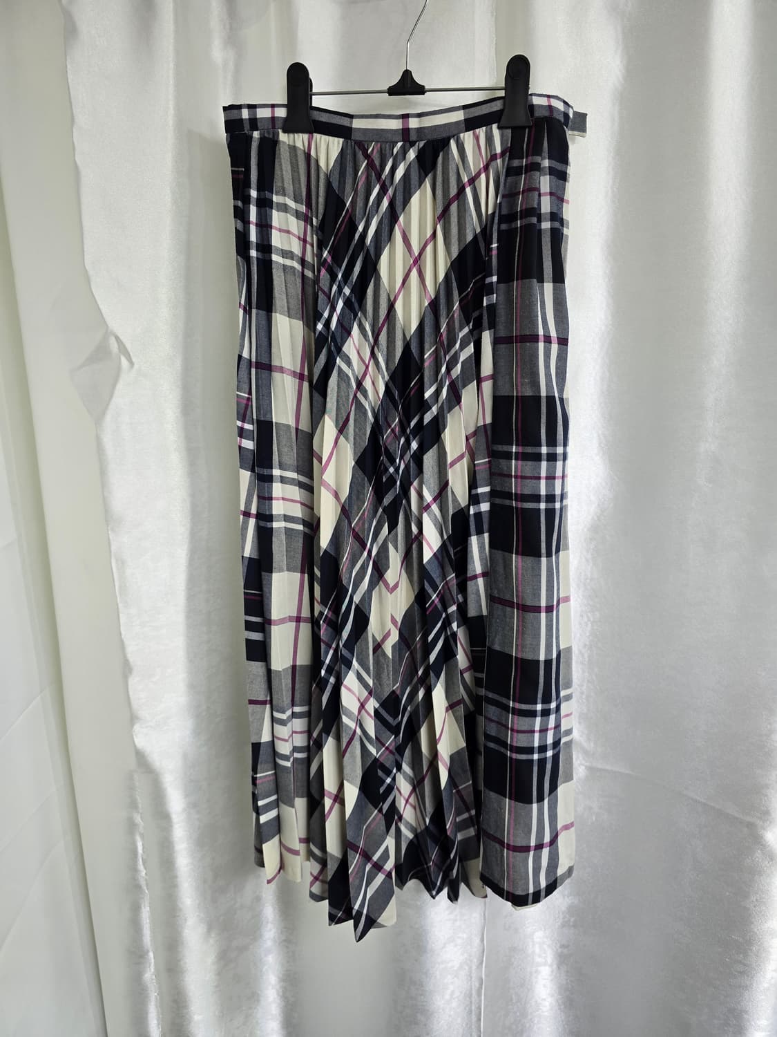 니코앤드 체크 플리츠 롱스커트 (1782) 상품이미지1