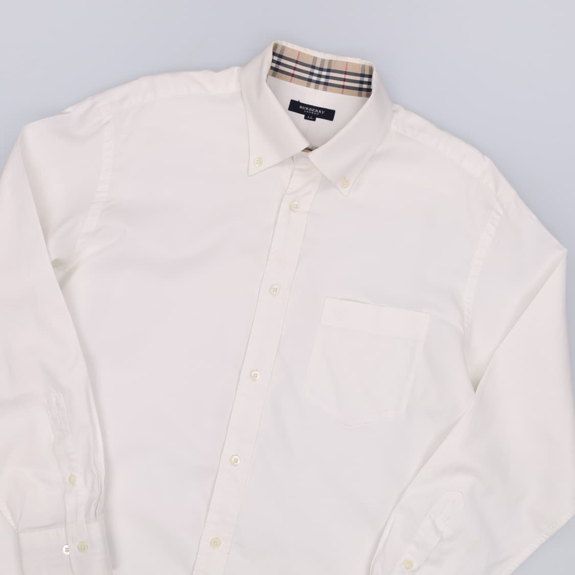 XL 버버리 빈티지 포켓 드레스 셔츠 화이트 4280 상품이미지3