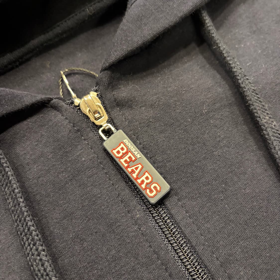 [L] 두산베어스 빅로고 배색 후드집업 C213 상품이미지4