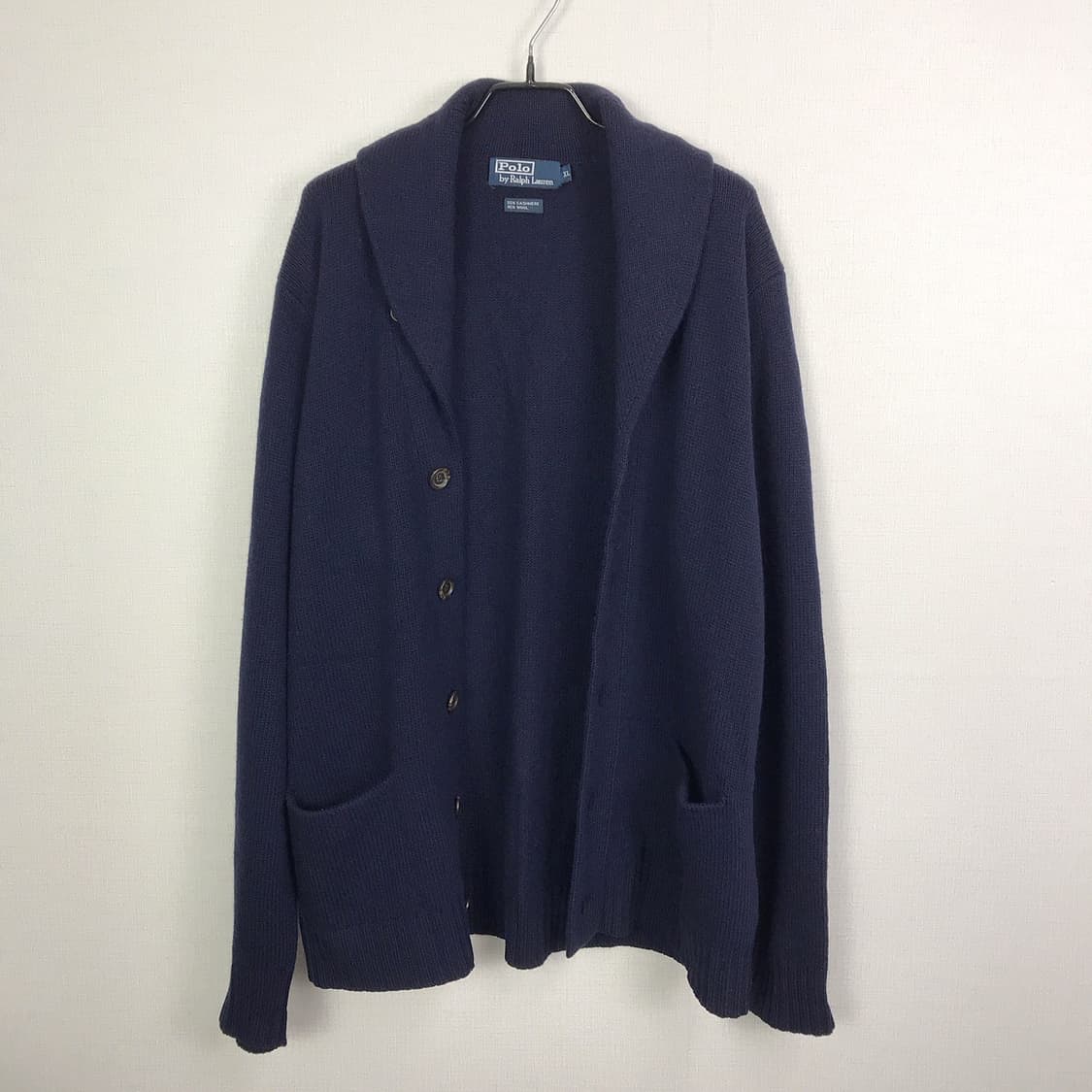 폴로 랄프로렌 캐시미어 숄카라 스웨터 니트 남성XL 상품이미지2