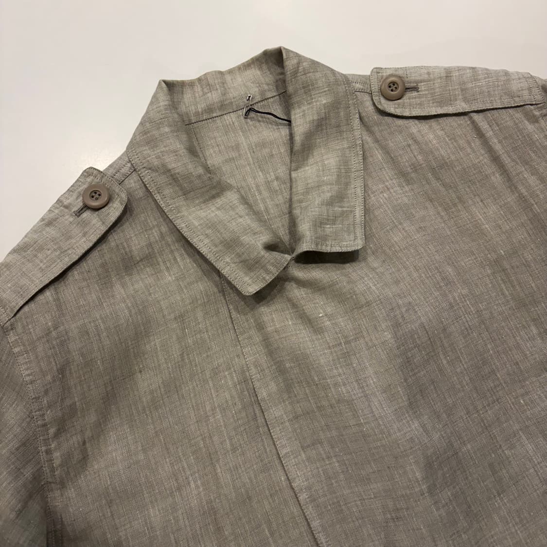 [L] 크리스찬디올 무슈 DIOR 베이지 린넨 봄버 자켓 D908 상품이미지3