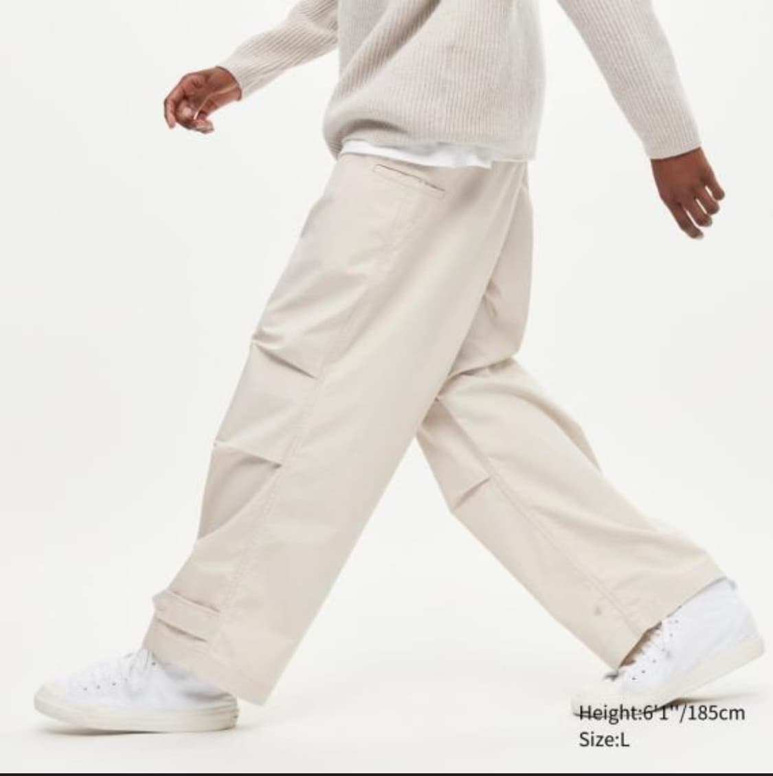 새상품))유니클로 UNIQLO U 파라슈트 팬츠 L84-92cm)사이즈 상품이미지6