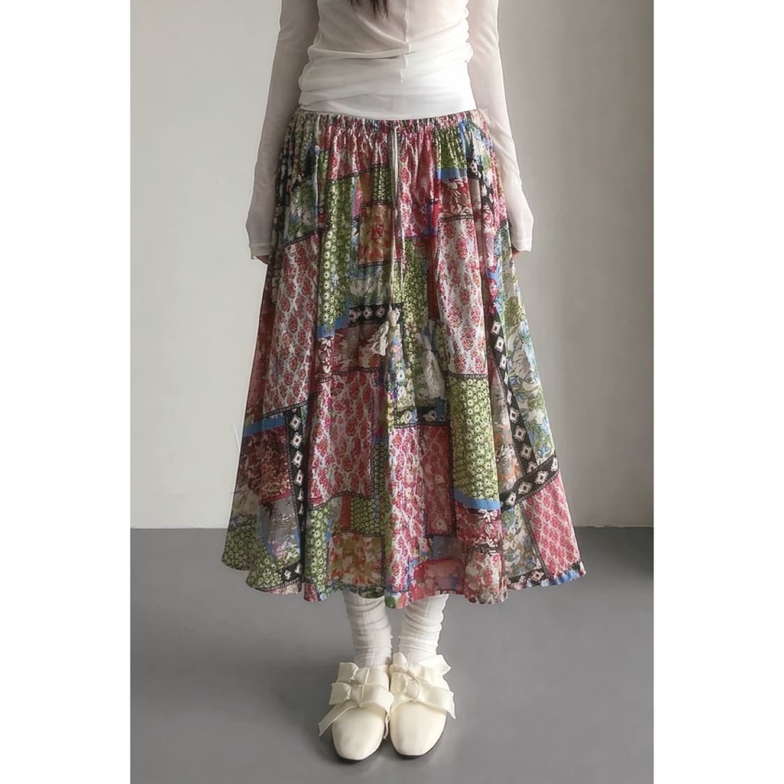 알록달록 수채화 치마 상품이미지1