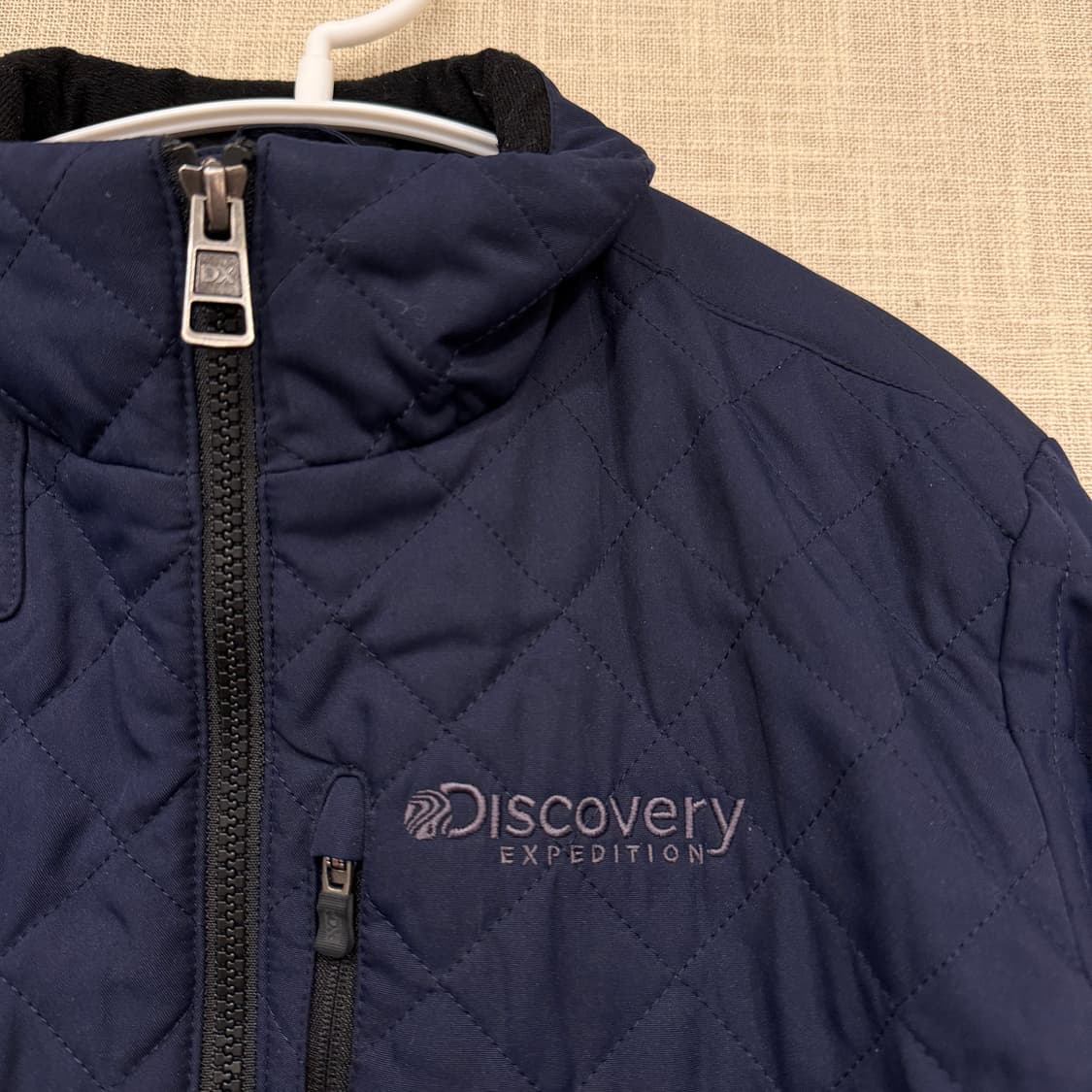 디스커버리 퀼팅 패딩 자켓 95 네이비 상품이미지3