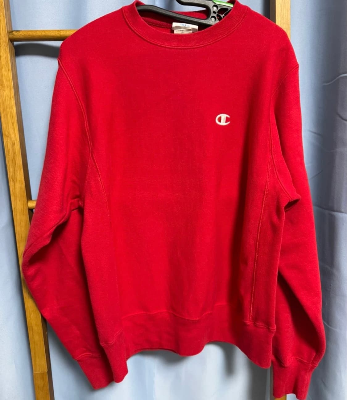챔피온 리버스 위브 크루 기모 맨투맨 빨강 S 상품이미지1