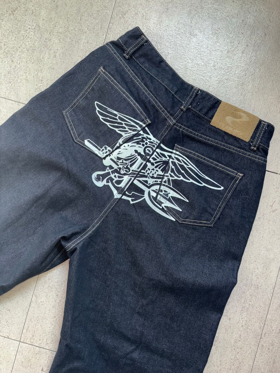 왓츠더유즈 네이비실 데님팬츠 M 상품이미지4