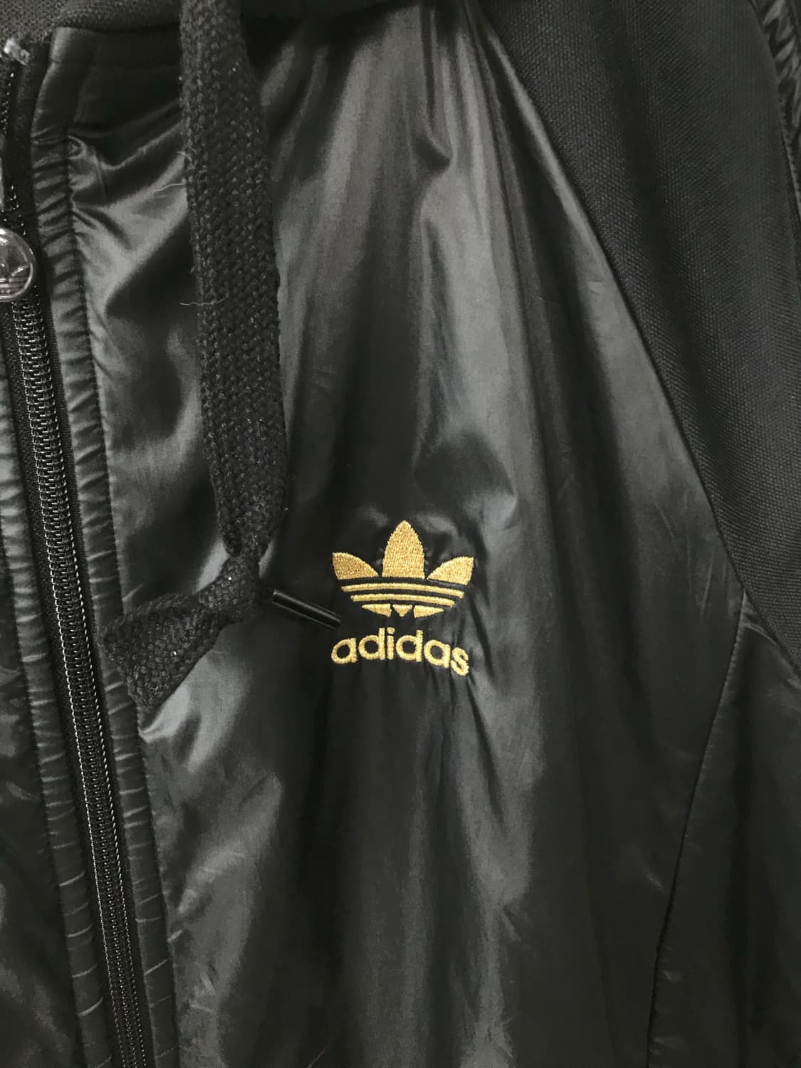 아디다스 파이어버드 사이드라인 골드 블랙 후드 자켓 상품이미지4