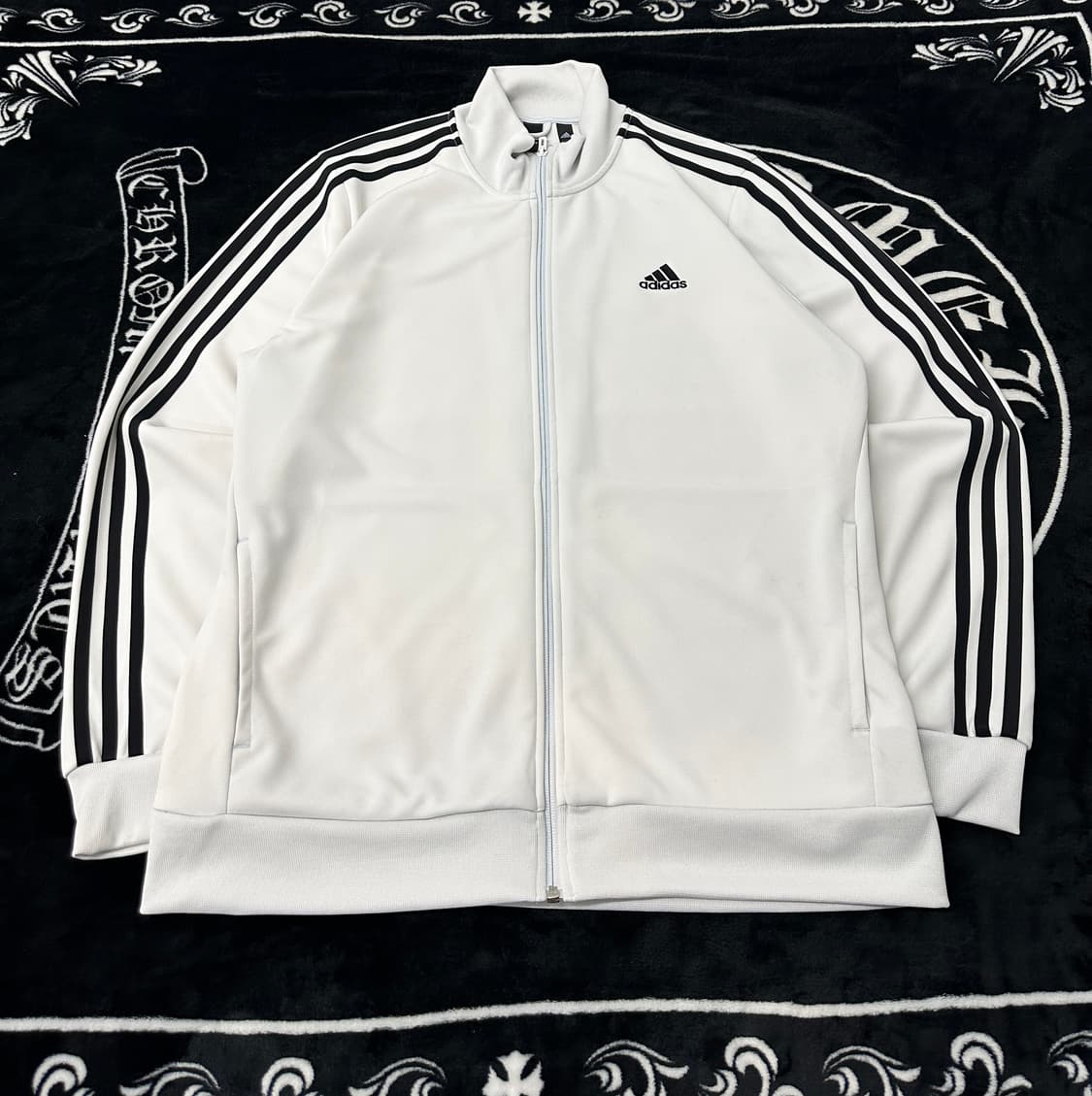아디다스 삼선로고 화이트 트랙탑 져지 110 상품이미지3